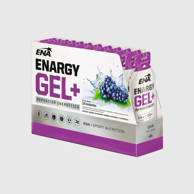 Enargy Gel+ Con Cafeína - ENA - CAJA 12 Unidades