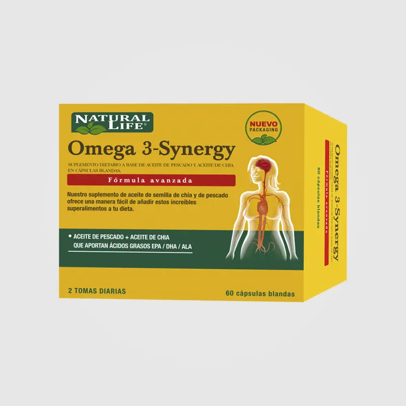 Omega 3-Synergy - Natural Life - 60 CAPS