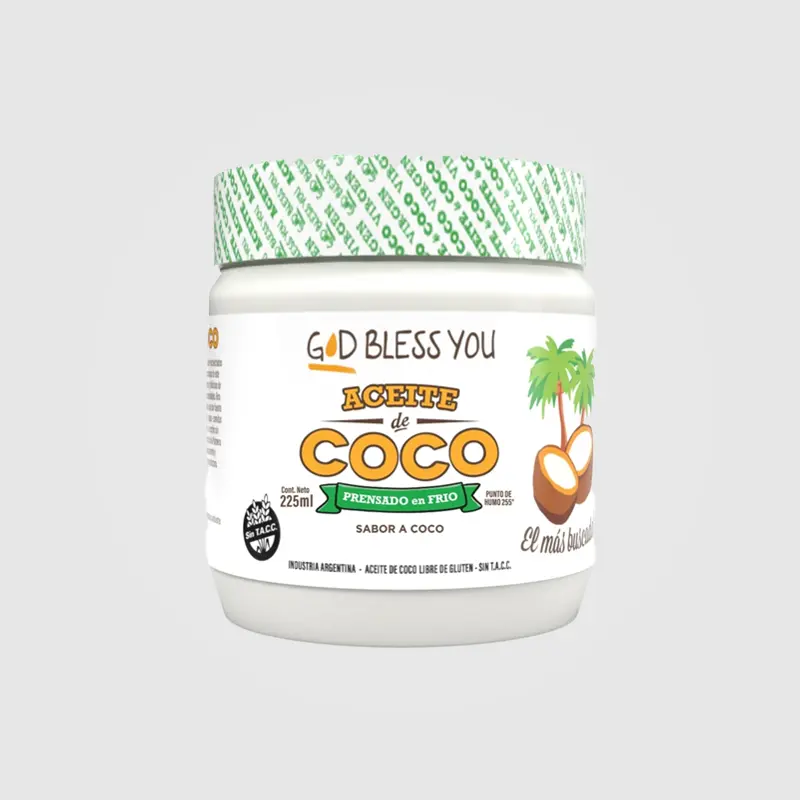 Aceite de coco VIRGEN - God Bless You - 225 ML