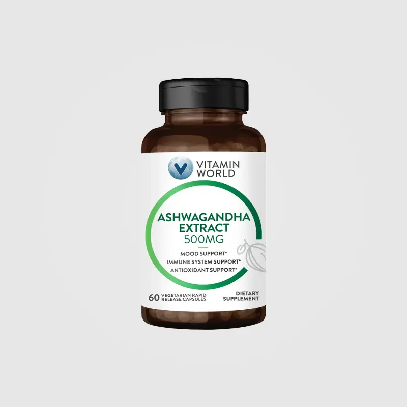 Ashwagandha Extract 500mg - Vitamin World - 60 CAPS