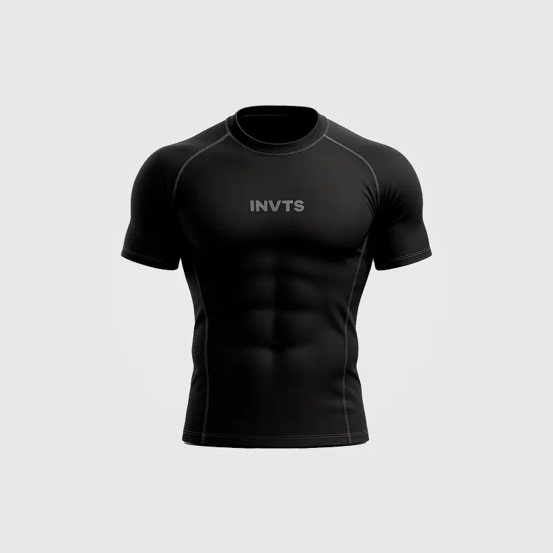 Compression T Black & Gray - INVICTUS 