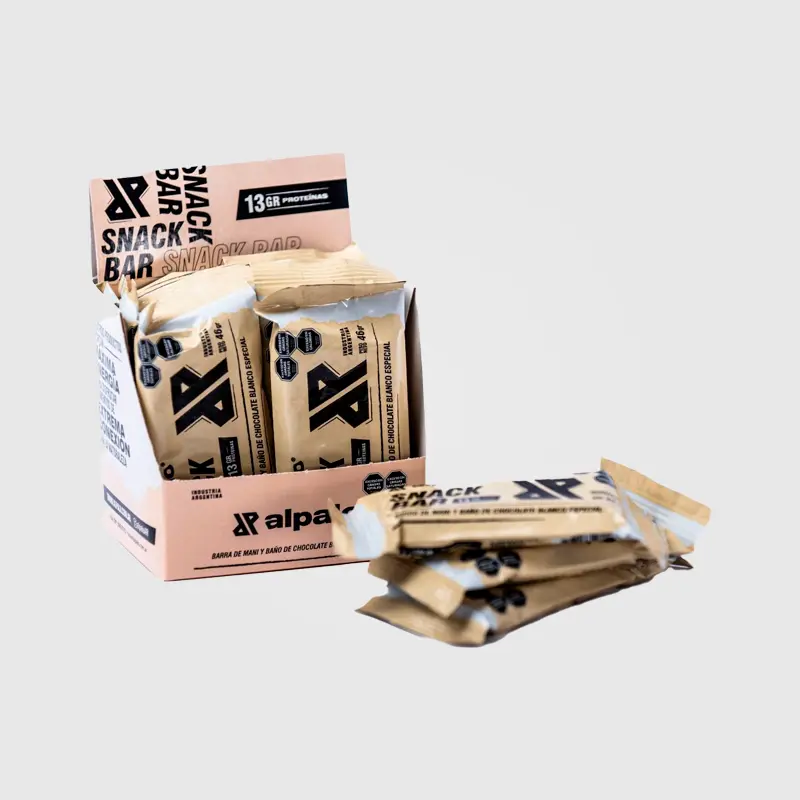 Snackbar con maní tostado y proteína - Al Palo - CAJA 12 UNIDADES
