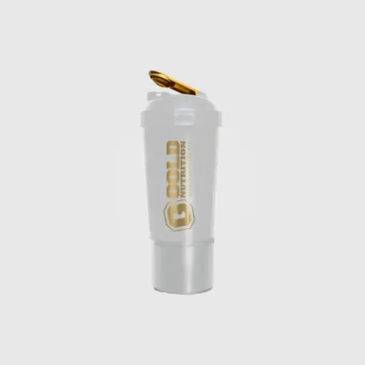 SHAKER CON COMPARTIMIENTO - GOLD NUTRITION - 600 CC