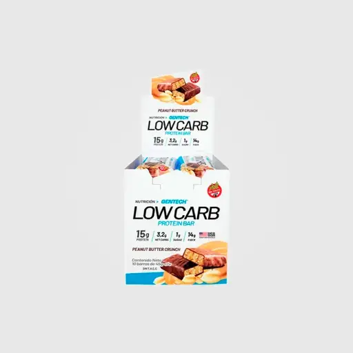 Low Carb Barra Proteica - Gentech - CAJA 10 Unidades