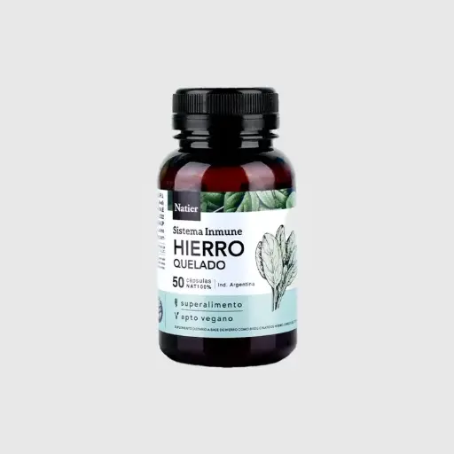 Hierro Quelado - Natier - 50 CAPS