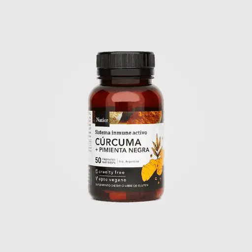 Cúrcuma + Pimienta Negra - Natier - 50 CAPS