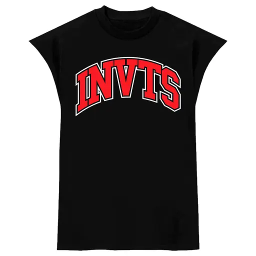 Sleeveless College Black & Red - INVICTUS