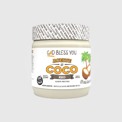 ACEITE DE COCO RBD (SABOR NEUTRO) 225ml - GOD BLESS YOU 
